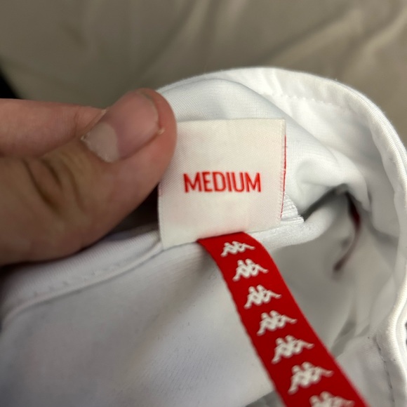 Kappa Jacket White & Red VINTAGE MEDIUM - Picture 2 of 7